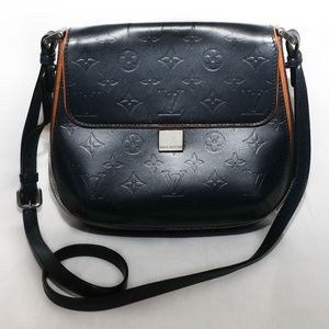 LOUIS VUITTON Grey Monogram Mat Webster Metallic Street Shoulder Bag